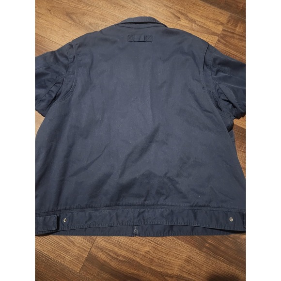 Duluth Trading Co Jacket Mens 3XL Blue Canvas Full Zip Utility Workwear Military - Picture 4 of 6